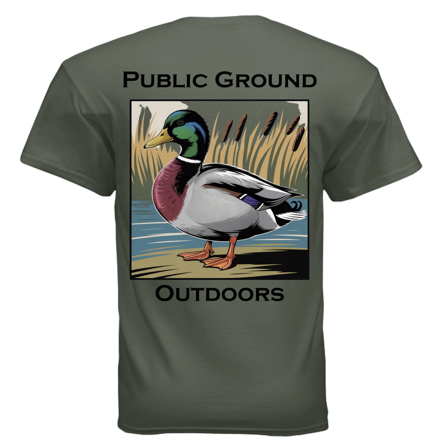 MILITARY GREEN - BACK