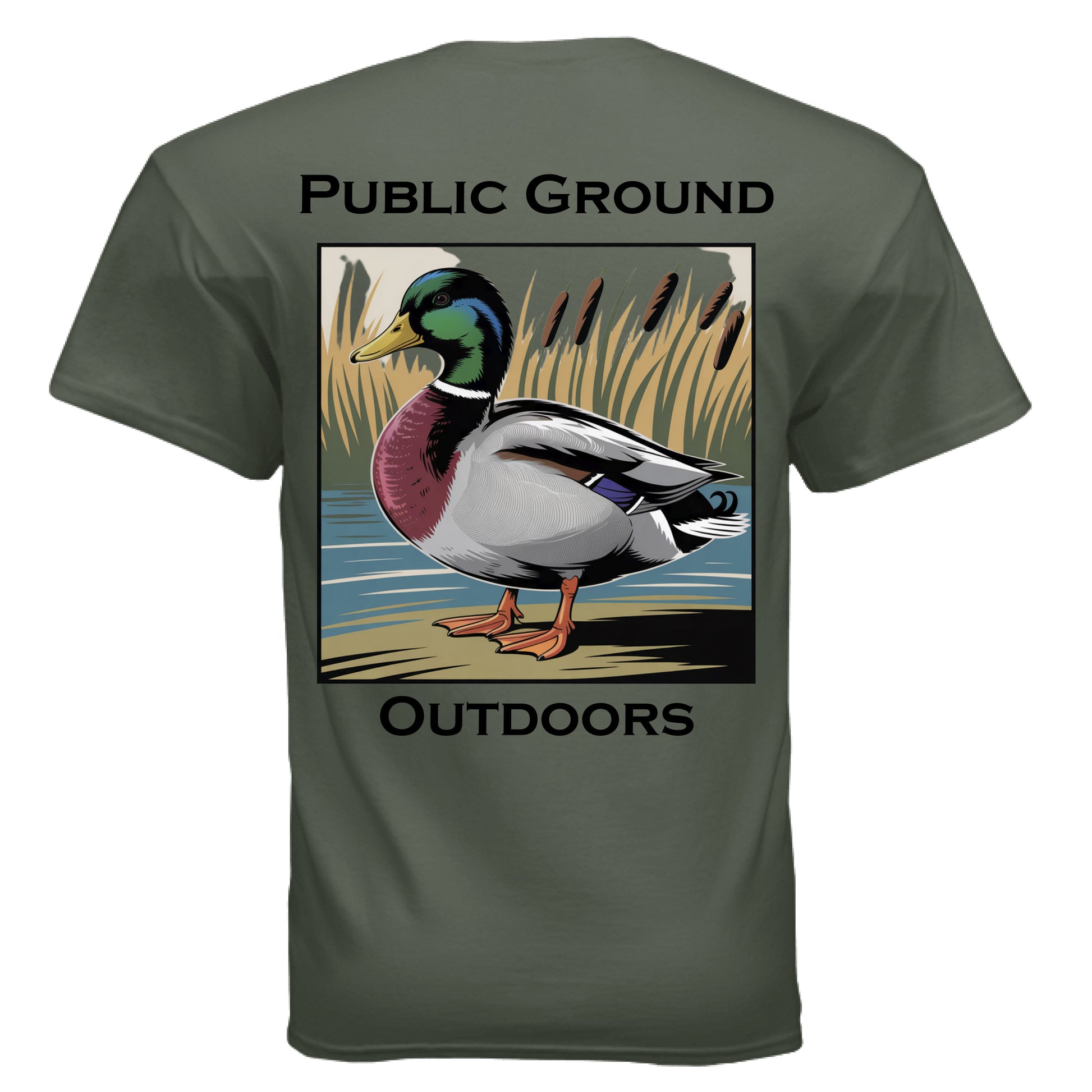 MILITARY GREEN - BACK