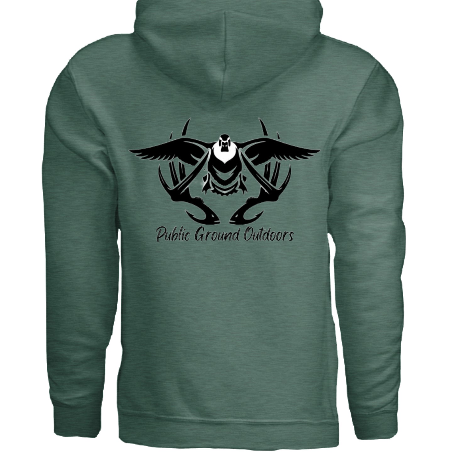 Heather Sport Dark Green - BACK