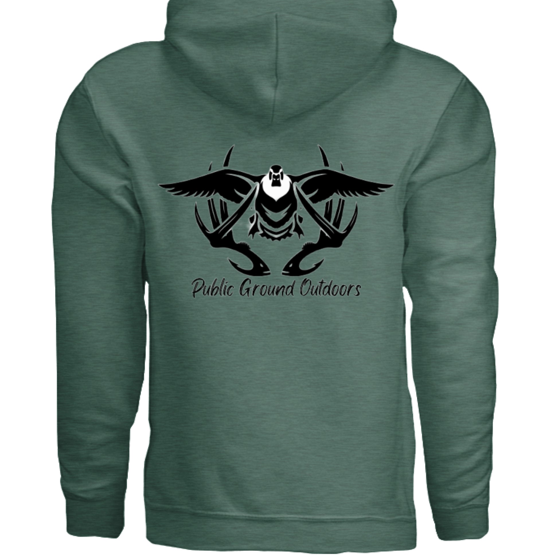 Heather Sport Dark Green - BACK